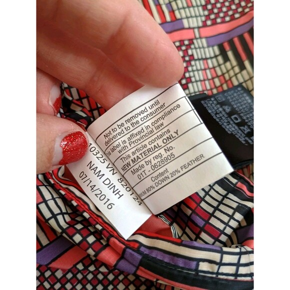 Burton Women's WB Hella Light Waterfowl Down Red Puffer Jacket Coat Sz Small - Picture 10 of 13